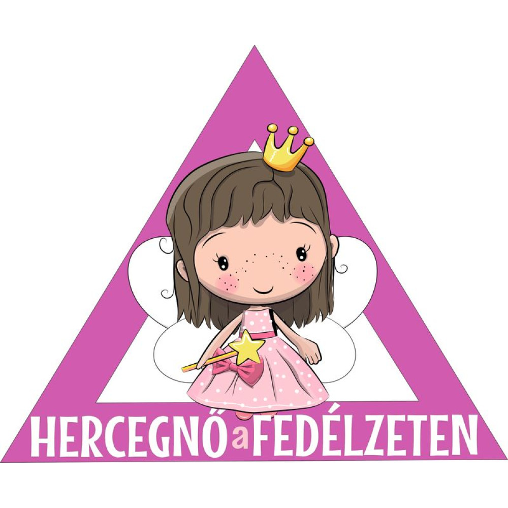 Hercegnő a fedélzeten kislány babamatrica