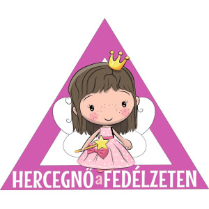 Hercegnő a fedélzeten kislány babamatrica