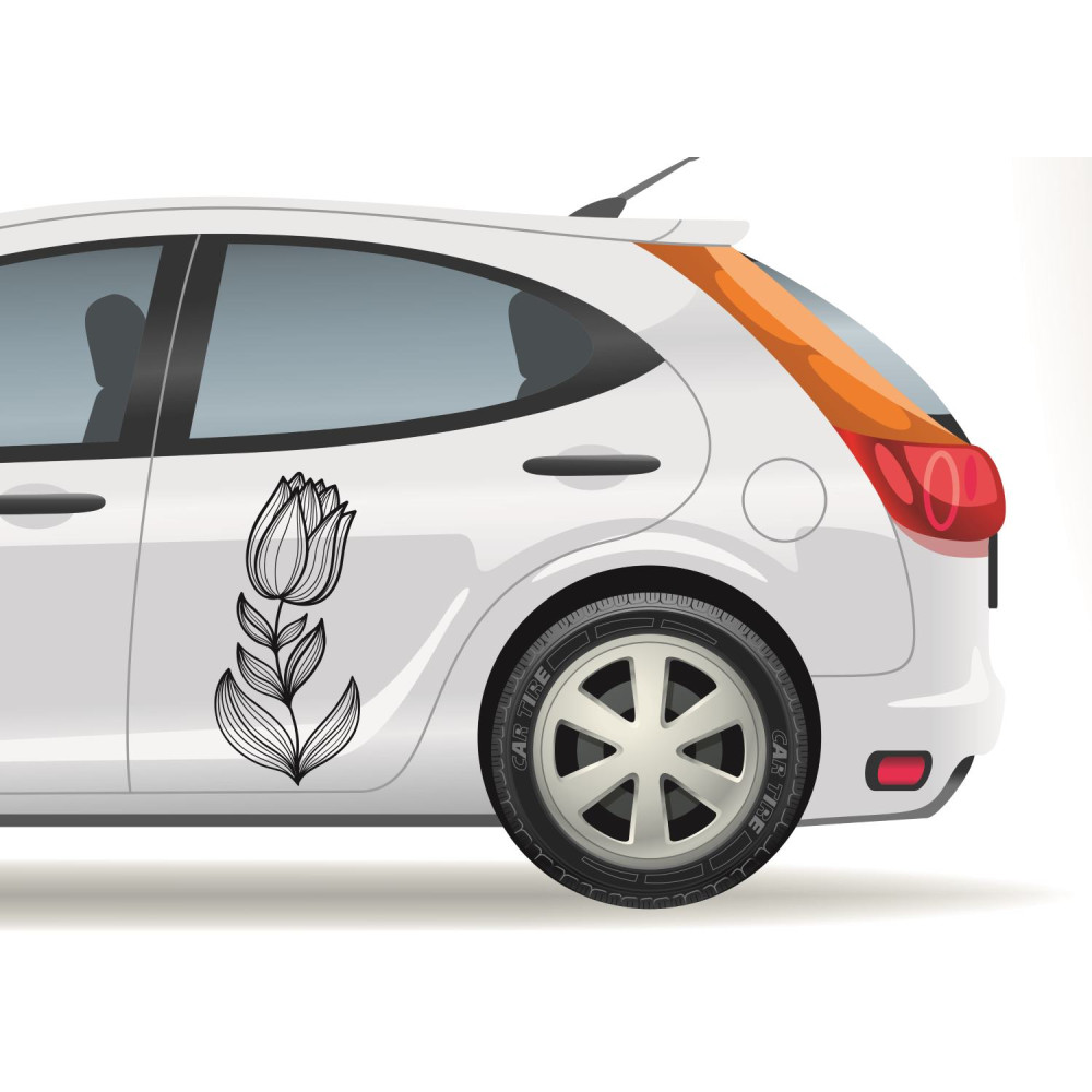 Tulipános autómatrica, fekete vagy fehér