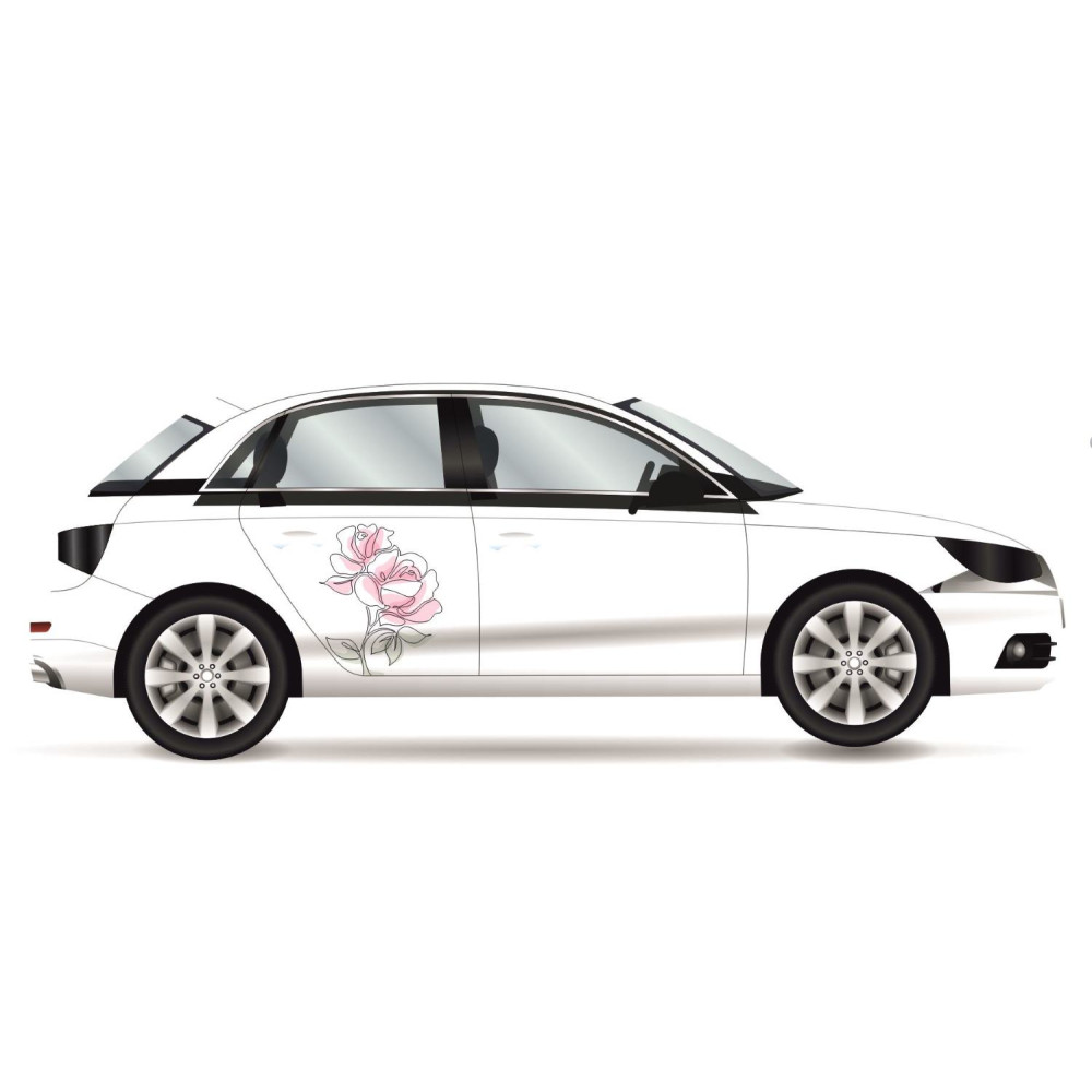 Rózsás autómatrica, színes