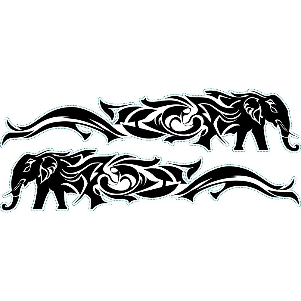 Elefánt nonfiguratív autómatrica Elefánt nonfiguratív autómatrica