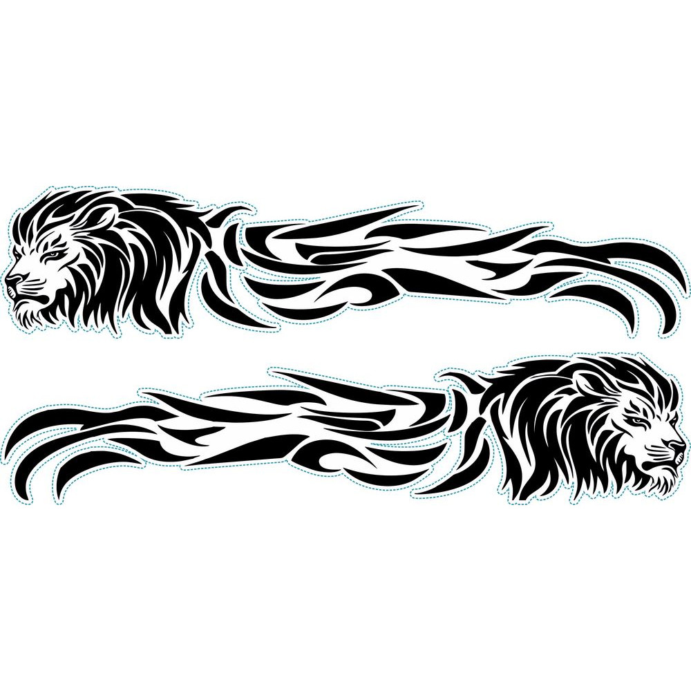 Oroszlán nonfiguratív autómatrica