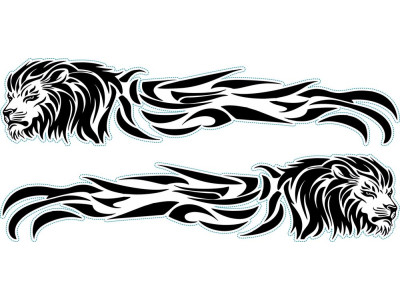 Oroszlán nonfiguratív autómatrica