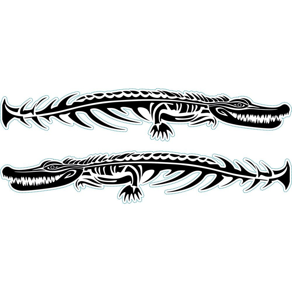 Krokodil nonfiguratív autómatrica