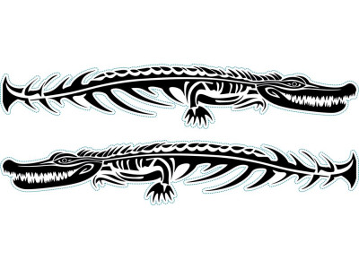 Krokodil nonfiguratív autómatrica