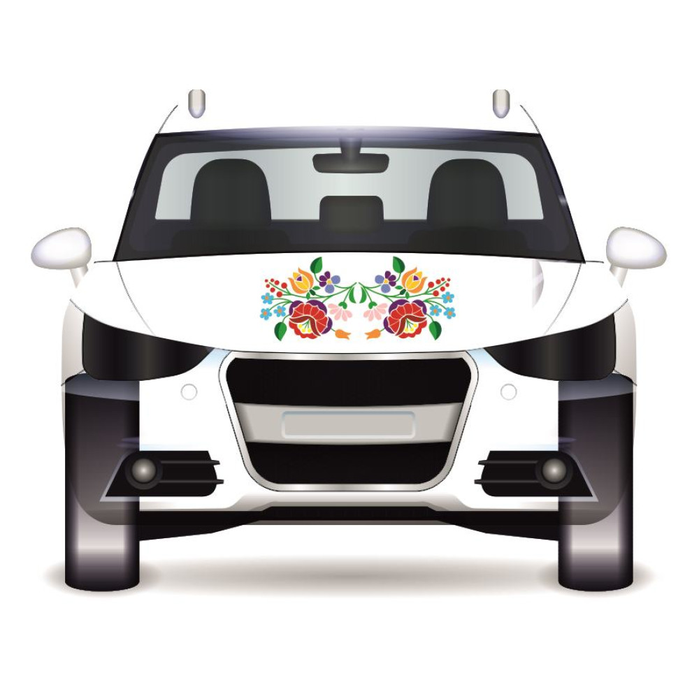 Kalocsai autó matrica, dupla