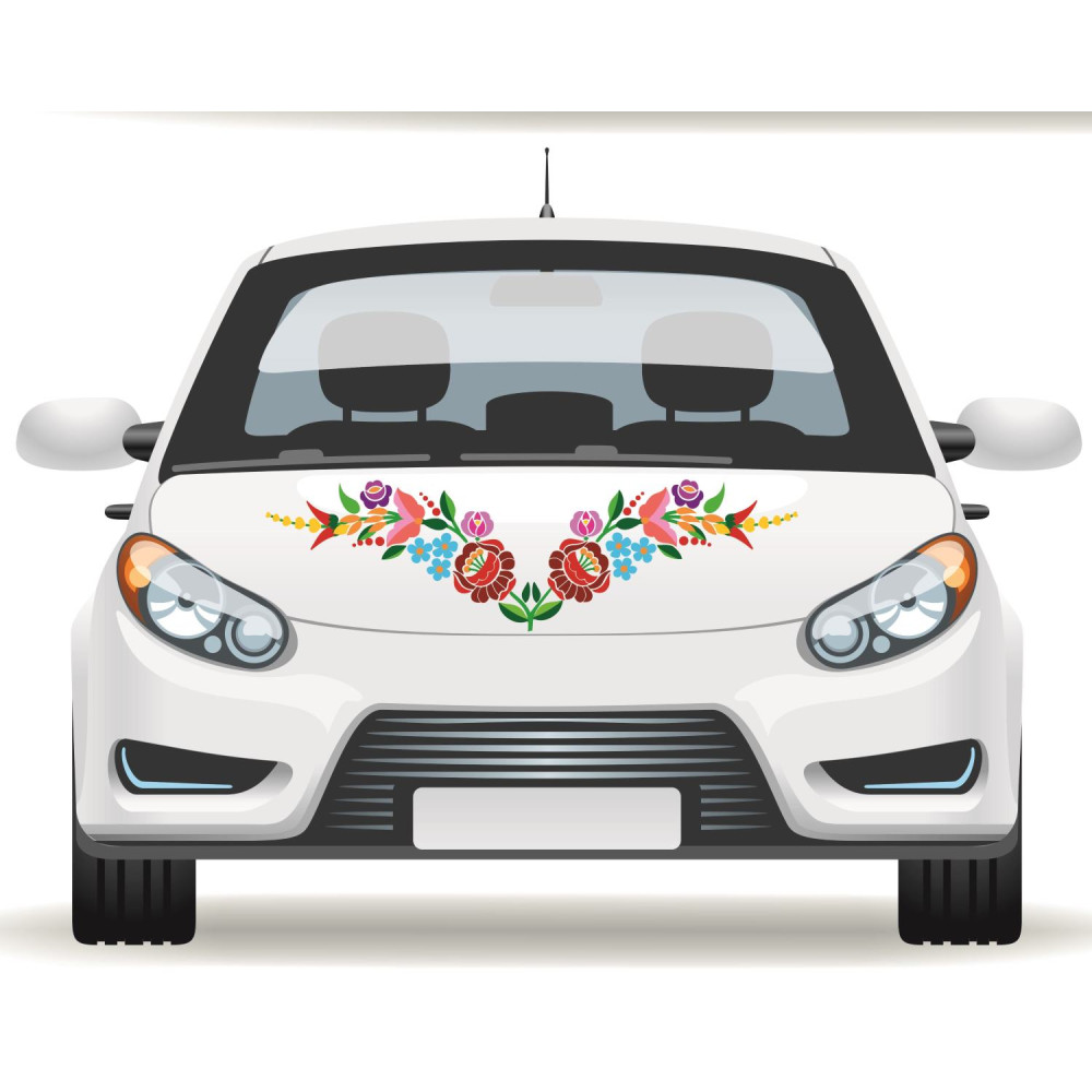 Kalocsai autódekor, magyar autómatrica Kalocsai autódekor, magyar autómatrica