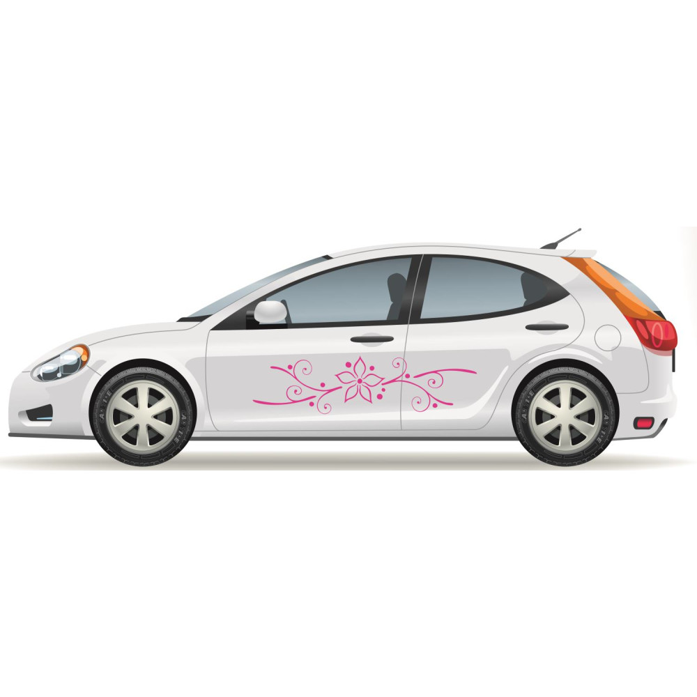 Virágos nonfiguratív autómatrica - 8 színben