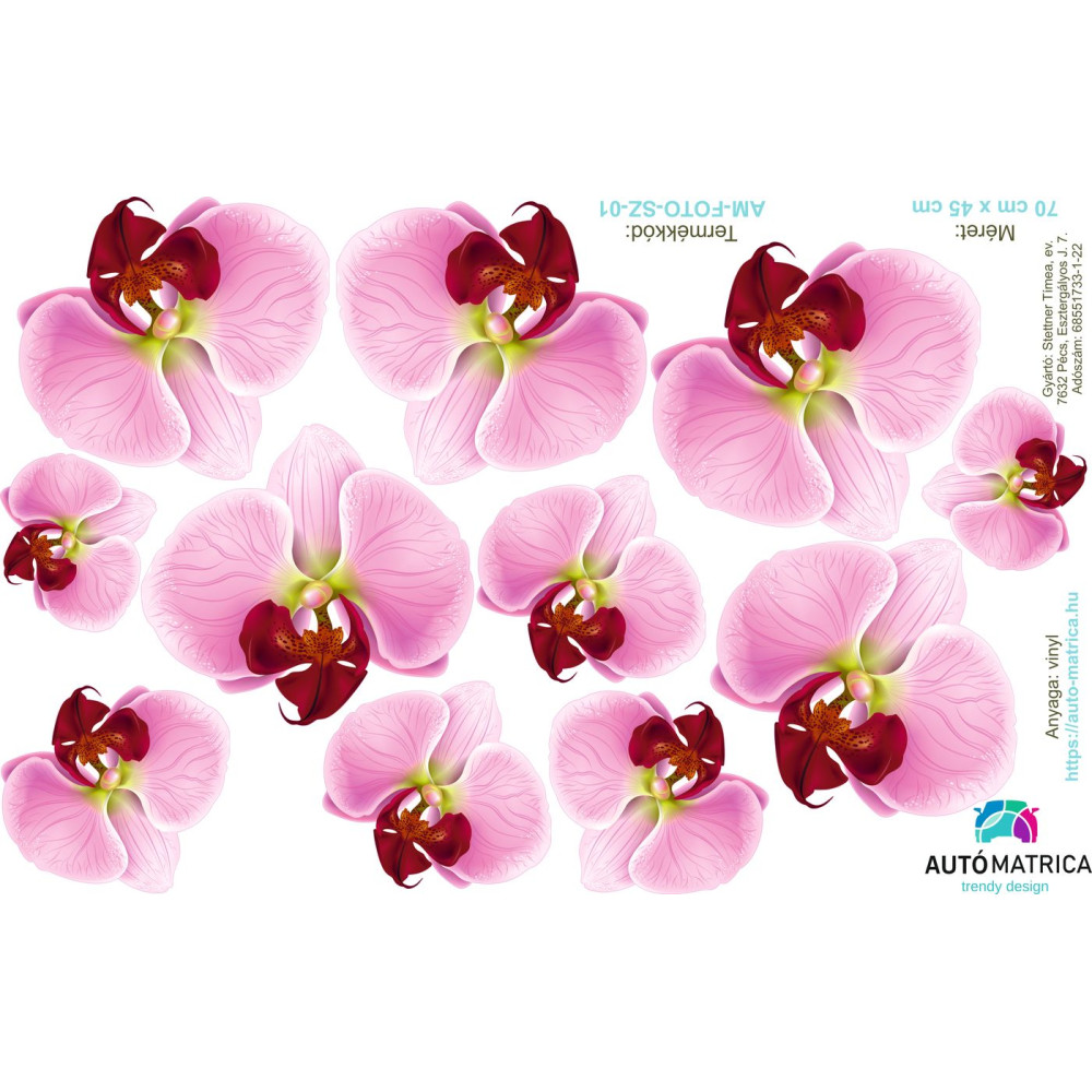 Orchidea virágos autómatrica csomag - 11 részes