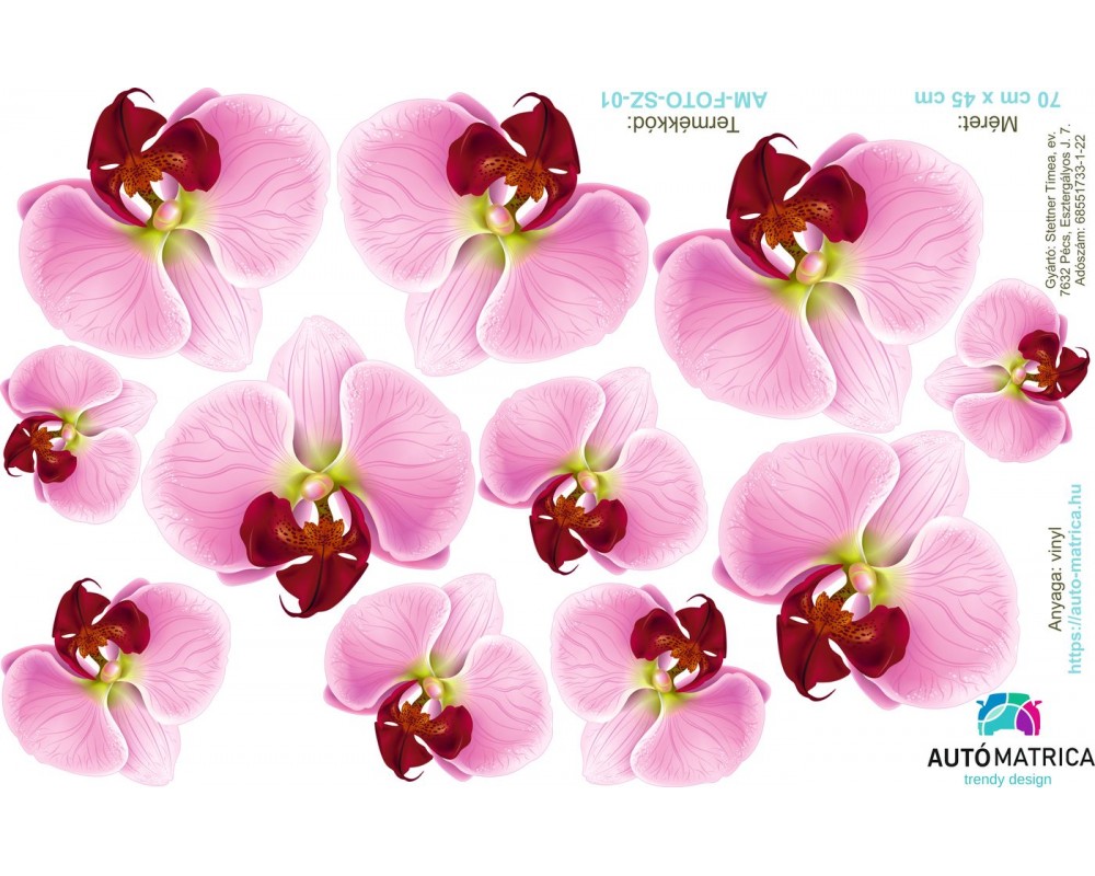 Orchidea virágos autómatrica csomag - 11 részes