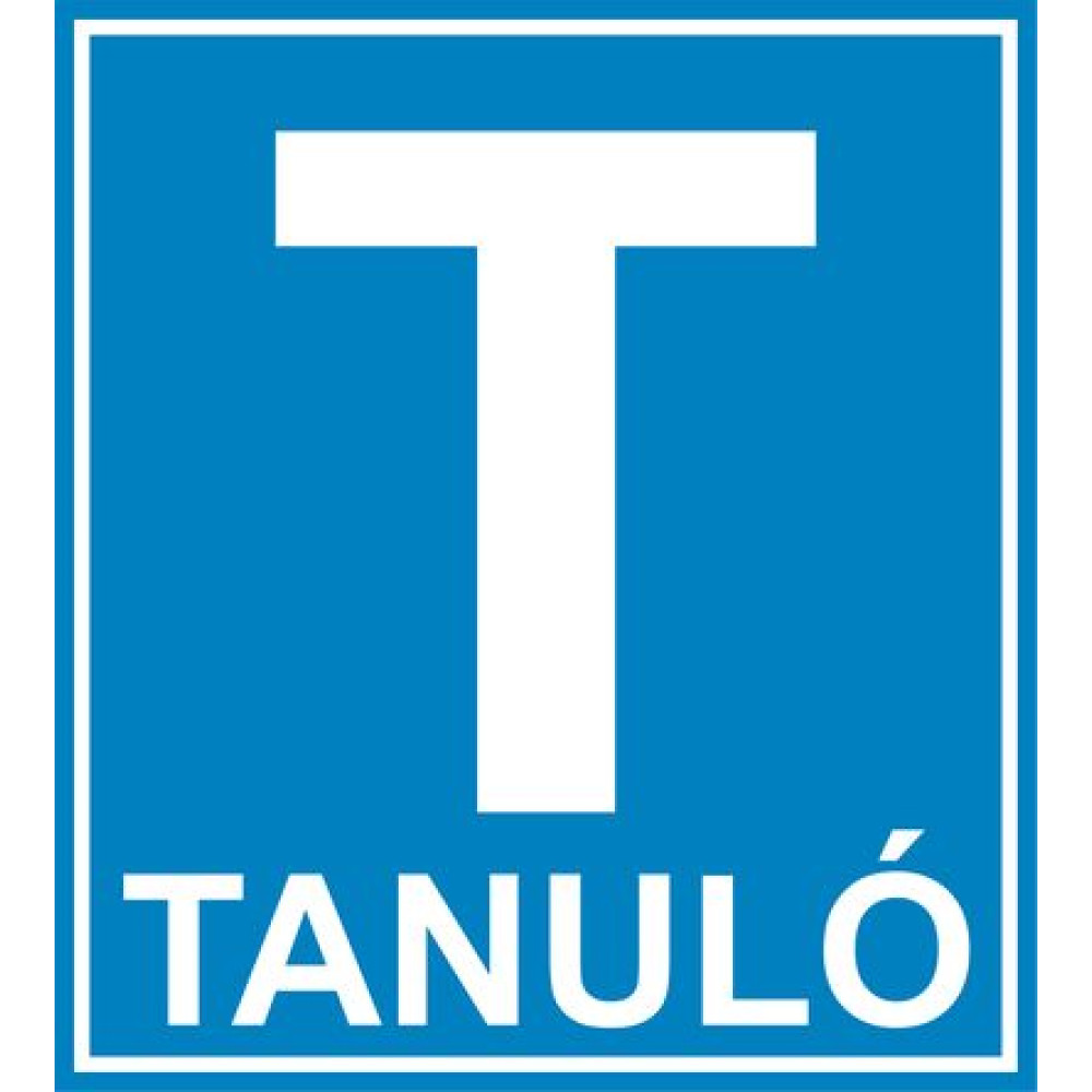 Tanuló vezető autómatrica