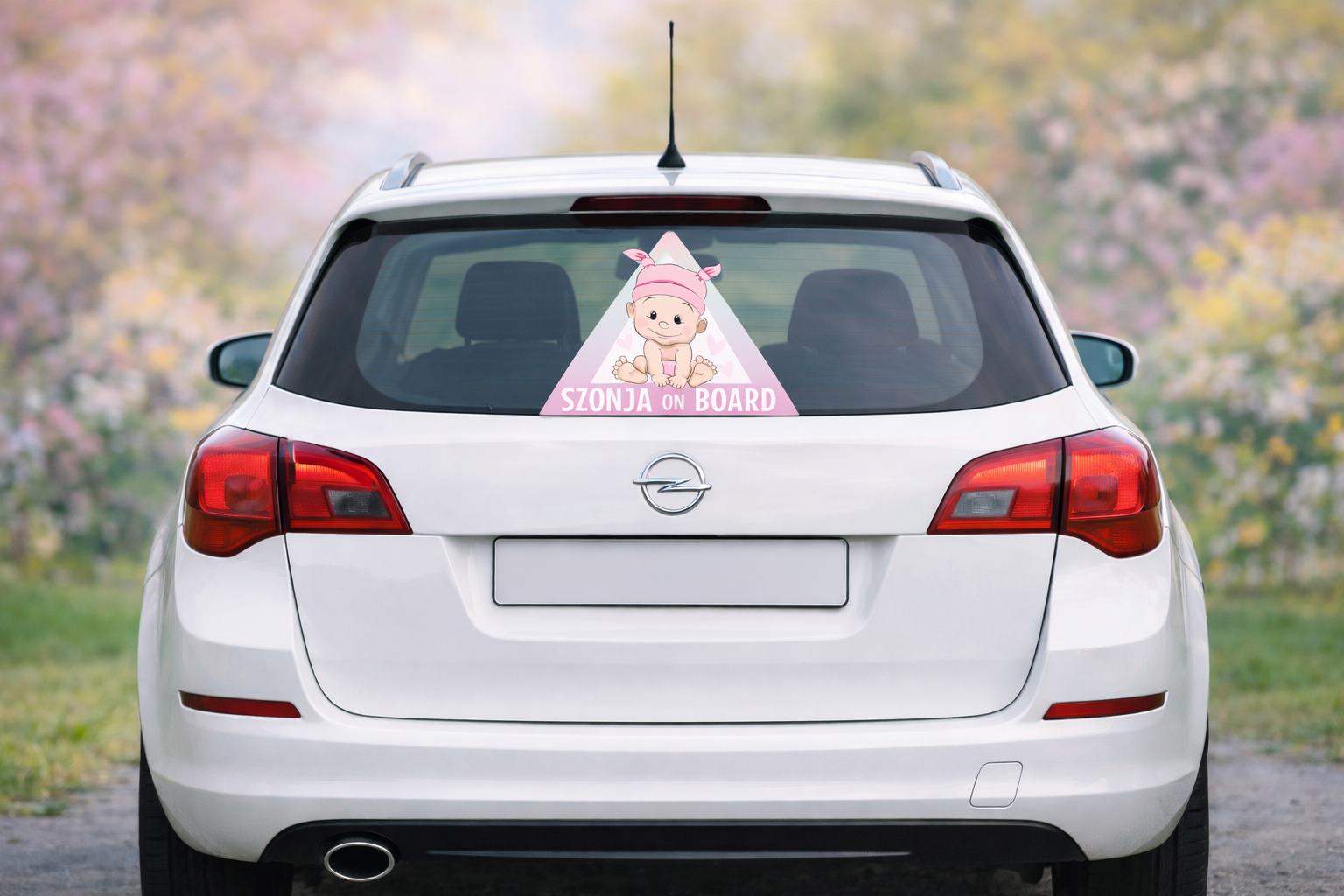 Baby on Board babamatricák autóra névvel